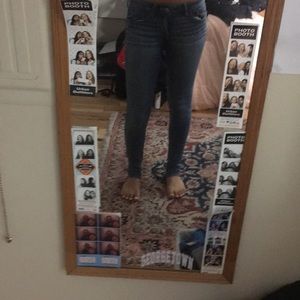 Abercrombie no rips blue jeans